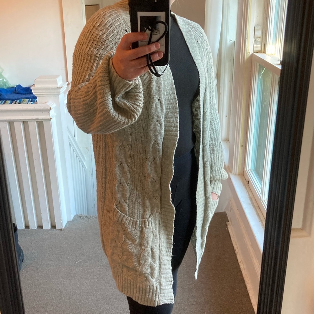 Hippie Rose Sage Cardigan - S